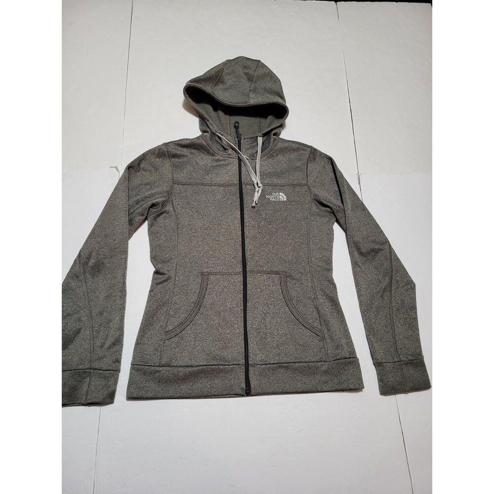 (#16) The North Face Full Zip Hoodie Women XS Grey Lightweight Active jacket